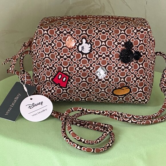 VERA BRADLEY DISNEY BLAKE CROSSBODY BAG:NWT MICKEY MOUSE ICONS - Picture 4 of 14